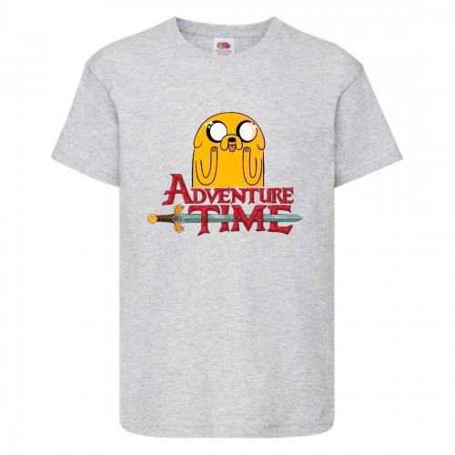 Футболка детская Время Приключений 009 (Adventure Time) серая (ADT gry 009) 140 см Футболка детская Время Приключений 009 (Adventure Time) серая (ADT gry 009) 140 см
