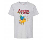Футболка детская Время Приключений 0010 (Adventure Time) серая (ADT gry 0010) 104 см Футболка детская Время Приключений 0010 (Adventure Time) серая (ADT gry 0010) 104 см