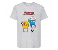Футболка детская Время Приключений 0013 (Adventure Time) серая (ADT gry 0013) 104 см Футболка детская Время Приключений 0013 (Adventure Time) серая (ADT gry 0013) 104 см