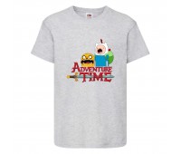 Футболка детская Время Приключений 0014 (Adventure Time) серая (ADT gry 0014) 104 см Футболка детская Время Приключений 0014 (Adventure Time) серая (ADT gry 0014) 104 см