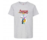 Футболка детская Время Приключений 0020 (Adventure Time) серая (ADT gry 0020) 104 см Футболка детская Время Приключений 0020 (Adventure Time) серая (ADT gry 0020) 104 см
