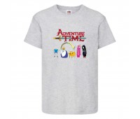 Футболка детская Время Приключений 0022 (Adventure Time) серая (ADT gry 0022) 104 см Футболка детская Время Приключений 0022 (Adventure Time) серая (ADT gry 0022) 104 см