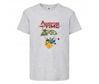Футболка детская Время Приключений 0023 (Adventure Time) серая (ADT gry 0023) 104 см Футболка детская Время Приключений 0023 (Adventure Time) серая (ADT gry 0023) 104 см