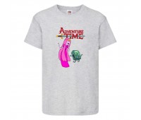 Футболка детская Время Приключений 0025 (Adventure Time) серая (ADT gry 0025) 104 см Футболка детская Время Приключений 0025 (Adventure Time) серая (ADT gry 0025) 104 см
