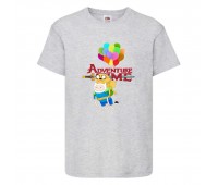 Футболка детская Время Приключений 0026 (Adventure Time) серая (ADT gry 0026) 104 см Футболка детская Время Приключений 0026 (Adventure Time) серая (ADT gry 0026) 104 см