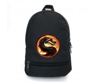 Рюкзак BIG Мортал Комбат подростковый School Bag (Mortal Combat 002-black) черный (43 х 30 х 17 см)