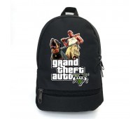 Рюкзак ГТА подростковый BIG School Bag (gta 001) черный  (43 х 30  х 17 см)