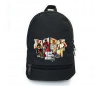 Рюкзак ГТА подростковый BIG School Bag (gta 007) черный  (43 х 30  х 17 см)