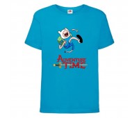 Футболка детская Время Приключений 004 (Adventure Time) синяя (ADT blu 004) 104 см Футболка детская Время Приключений 004 (Adventure Time) синяя (ADT blu 004) 104 см