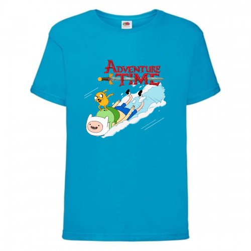 Футболка детская Время Приключений 005 (Adventure Time) синяя (ADT blu 005) 104 см Футболка детская Время Приключений 005 (Adventure Time) синяя (ADT blu 005) 104 см