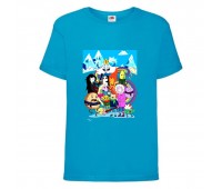 Футболка детская Время Приключений 008 (Adventure Time) синяя (ADT blu 008) 104 см Футболка детская Время Приключений 008 (Adventure Time) синяя (ADT blu 008) 104 см