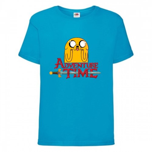 Футболка детская Время Приключений 009 (Adventure Time) синяя (ADT blu 009) 140 см Футболка детская Время Приключений 009 (Adventure Time) синяя (ADT blu 009) 140 см