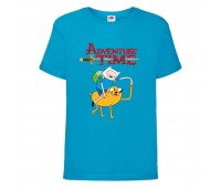 Футболка детская Время Приключений 0010 (Adventure Time) синяя (ADT blu 0010) 104 см Футболка детская Время Приключений 0010 (Adventure Time) синяя (ADT blu 0010) 104 см