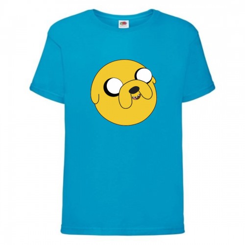 Футболка детская Время Приключений 0011 (Adventure Time) синяя (ADT blu 0011) 128 см Футболка детская Время Приключений 0011 (Adventure Time) синяя (ADT blu 0011) 128 см