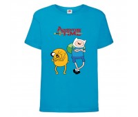 Футболка детская Время Приключений 0013 (Adventure Time) синяя (ADT blu 0013) 104 см Футболка детская Время Приключений 0013 (Adventure Time) синяя (ADT blu 0013) 104 см