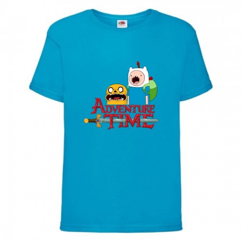 Футболка детская Время Приключений 0014 (Adventure Time) синяя (ADT blu 0014) 164 см Футболка детская Время Приключений 0014 (Adventure Time) синяя (ADT blu 0014) 164 см