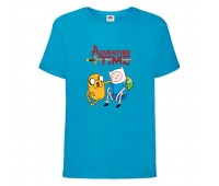 Футболка детская Время Приключений 0018 (Adventure Time) синяя (ADT blu 0018) 104 см Футболка детская Время Приключений 0018 (Adventure Time) синяя (ADT blu 0018) 104 см