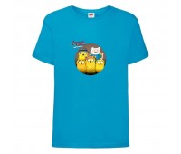 Футболка детская Время Приключений 0019 (Adventure Time) синяя (ADT blu 0019) 104 см Футболка детская Время Приключений 0019 (Adventure Time) синяя (ADT blu 0019) 104 см