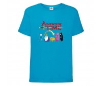 Футболка детская Время Приключений 0022 (Adventure Time) синяя (ADT blu 0022) 104 см Футболка детская Время Приключений 0022 (Adventure Time) синяя (ADT blu 0022) 104 см