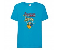 Футболка детская Время Приключений 0023 (Adventure Time) синяя (ADT blu 0023) 104 см Футболка детская Время Приключений 0023 (Adventure Time) синяя (ADT blu 0023) 104 см