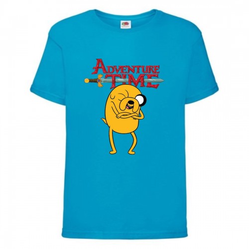 Футболка детская Время Приключений 0024 (Adventure Time) синяя (ADT blu 0024) 164 см Футболка детская Время Приключений 0024 (Adventure Time) синяя (ADT blu 0024) 164 см