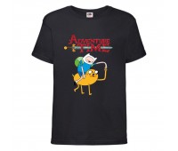 Футболка детская Время Приключений 0010 (Adventure Time) черная (ADT blc 0010) 104 см Футболка детская Время Приключений 0010 (Adventure Time) черная (ADT blc 0010) 104 см