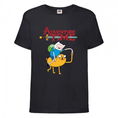 Футболка детская Время Приключений 0010 (Adventure Time) черная (ADT blc 0010) 104 см Футболка детская Время Приключений 0010 (Adventure Time) черная (ADT blc 0010) 104 см