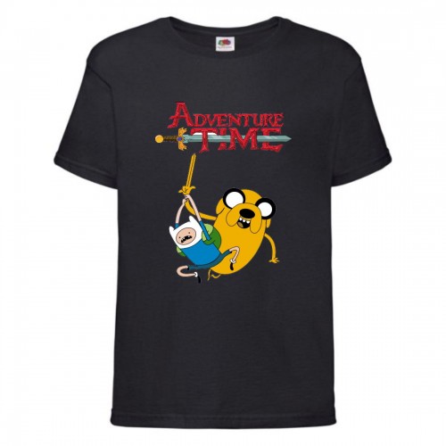 Футболка детская Время Приключений 0012 (Adventure Time) черная (ADT blc 0012) 104 см Футболка детская Время Приключений 0012 (Adventure Time) черная (ADT blc 0012) 104 см