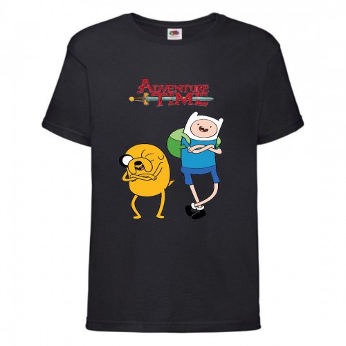 Футболка детская Время Приключений 0013 (Adventure Time) черная (ADT blc 0013) 152 см Футболка детская Время Приключений 0013 (Adventure Time) черная (ADT blc 0013) 152 см