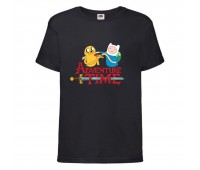 Футболка детская Время Приключений 0016 (Adventure Time) черная (ADT blc 0016) 104 см Футболка детская Время Приключений 0016 (Adventure Time) черная (ADT blc 0016) 104 см