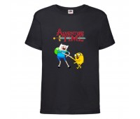 Футболка детская Время Приключений 0017 (Adventure Time) черная (ADT blc 0017) 104 см Футболка детская Время Приключений 0017 (Adventure Time) черная (ADT blc 0017) 104 см