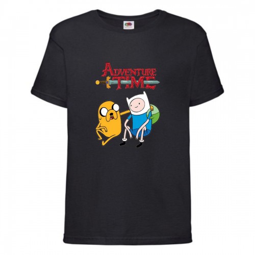 Футболка детская Время Приключений 0018 (Adventure Time) черная (ADT blc 0018) 164 см Футболка детская Время Приключений 0018 (Adventure Time) черная (ADT blc 0018) 164 см