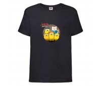 Футболка детская Время Приключений 0019 (Adventure Time) черная (ADT blc 0019) 104 см Футболка детская Время Приключений 0019 (Adventure Time) черная (ADT blc 0019) 104 см