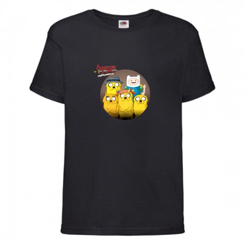Футболка детская Время Приключений 0019 (Adventure Time) черная (ADT blc 0019) 140 см Футболка детская Время Приключений 0019 (Adventure Time) черная (ADT blc 0019) 140 см