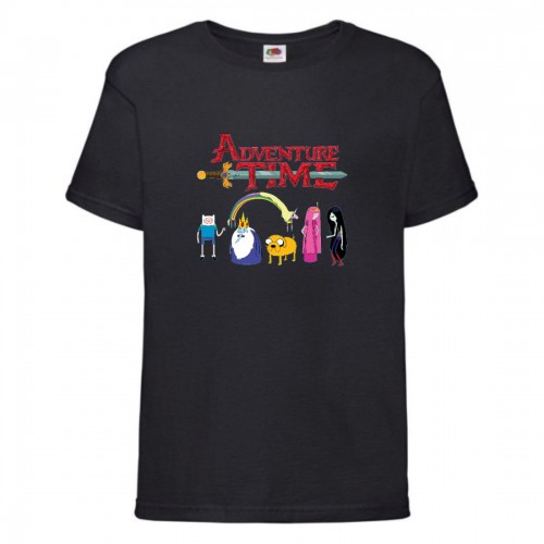 Футболка детская Время Приключений 0022 (Adventure Time) черная (ADT blc 0022) 152 см Футболка детская Время Приключений 0022 (Adventure Time) черная (ADT blc 0022) 152 см