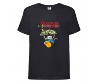 Футболка детская Время Приключений 0023 (Adventure Time) черная (ADT blc 0023) 104 см Футболка детская Время Приключений 0023 (Adventure Time) черная (ADT blc 0023) 104 см