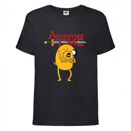 Футболка детская Время Приключений 0024 (Adventure Time) черная (ADT blc 0024) 140 см Футболка детская Время Приключений 0024 (Adventure Time) черная (ADT blc 0024) 140 см