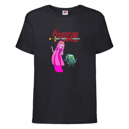 Футболка детская Время Приключений 0025 (Adventure Time) черная (ADT blc 0025) 152 см Футболка детская Время Приключений 0025 (Adventure Time) черная (ADT blc 0025) 152 см