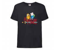 Футболка детская Время Приключений 0027 (Adventure Time) черная (ADT blc 0027) 104 см Футболка детская Время Приключений 0027 (Adventure Time) черная (ADT blc 0027) 104 см
