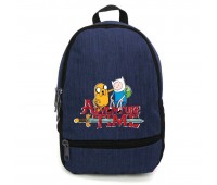Рюкзак Время Приключений подростковый Cappuccino Toys (Adventure time 001-blue)  синий