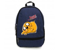 Рюкзак Время Приключений подростковый Cappuccino Toys (Adventure time 009-blue)  синий
