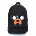 Рюкзак Время Приключений подростковый Cappuccino Toys (Adventure time 0010-black)  черный