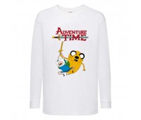 Лонгслив реглан Время Приключений 0012 (Adventure Time) белый (ART wh 0012) 104 см