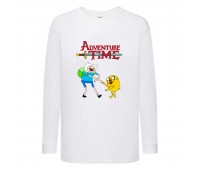 Лонгслив реглан Время Приключений 0017 (Adventure Time) белый (ART wh 0017) 104 см