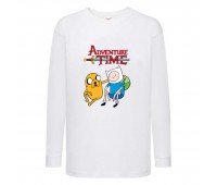 Лонгслив реглан Время Приключений 0018 (Adventure Time) белый (ART wh 0018) 104 см