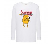 Лонгслив реглан Время Приключений 0024 (Adventure Time) белый (ART wh 0024) 104 см