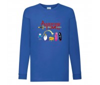 Лонгслив реглан Время Приключений 0022 (Adventure Time) синий (ART blu 0022) 104 см