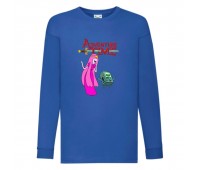 Лонгслив реглан Время Приключений 0025 (Adventure Time) синий (ART blu 0025) 104 см