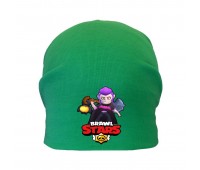 Шапка детская Бравл Старс зеленая (Brawl Stars-0015) 50-52 см