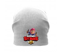 Шапка детская Бравл Старс серая (Brawl Stars-0013) 50-52 см